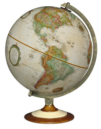 Modern world globe