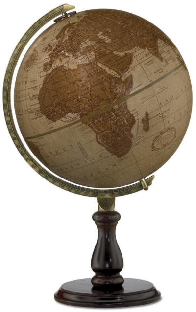 Leather Expedition Desktop World Globe By Replogle Globes Free