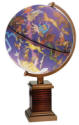  star constellations illuminated globe