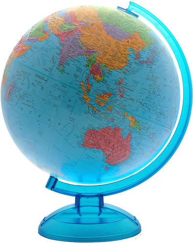 12 SM WORLD GLOBES W PENCIL SHARPENER geo globe map NEW geography teaching tools 