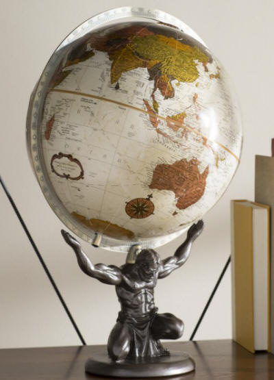 INC FREE SHIPPING Atlas Replogle Globe 