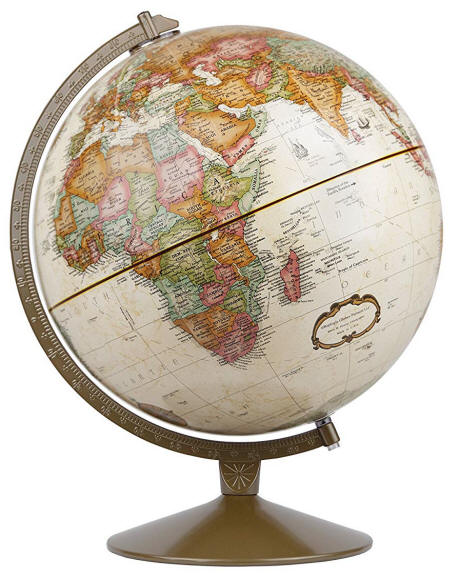 Franklin desktop world globe