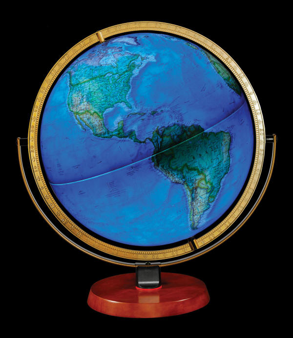 NICOLLET - National Geographic Illuminated Desktop World Globe (Free