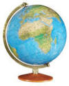 Geographical dekstop world globe