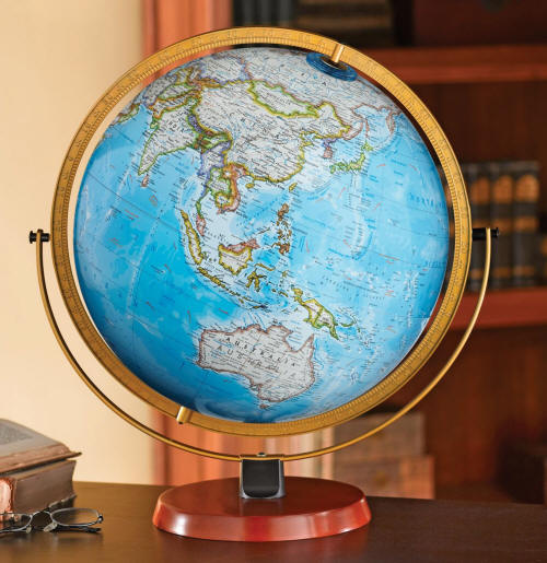 National Geographic illuminated world globe Nicolett