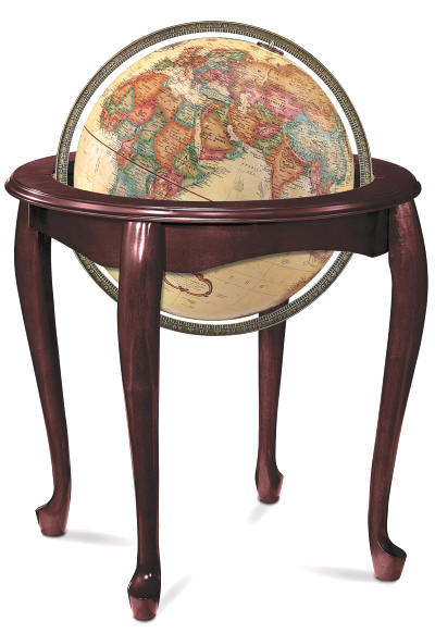 Floor standing globe