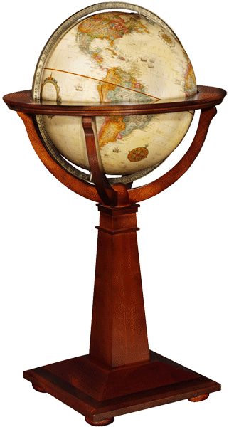 floor standing world globe