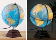 Pacific Plus Illuminated world globe