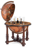 Product photo of the Elite extra large bar globe Demetra | open