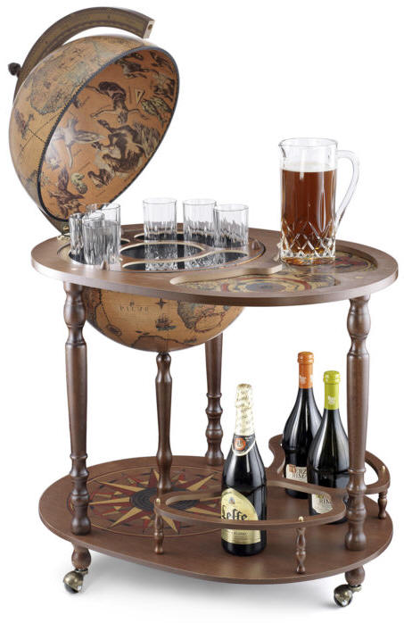 Royal server bar cart Giasone - catalog photo - open