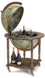 Catalog photo of the large Full Meridian Globe Bar Dedalo | Laguna - open