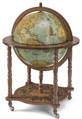 Catalog photo of the large Full Meridian Globe Bar Dedalo | Laguna - closed