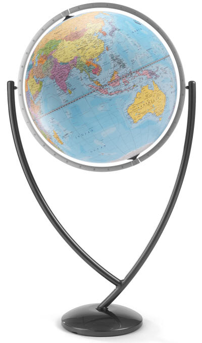 Colombo Floor Stand World Globe By Zoffoli Free Shipping And