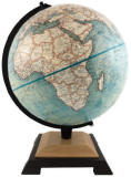 Northampton desktop world globe blule oceans wood base